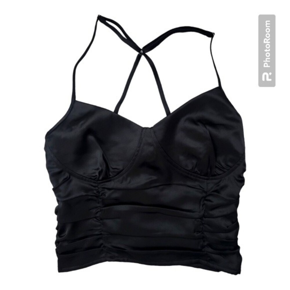 Forever 21 Black Strappy Cami Top Womens Size Small